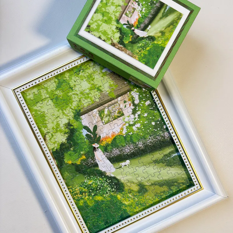 Summer Time Puzzle Blue Card