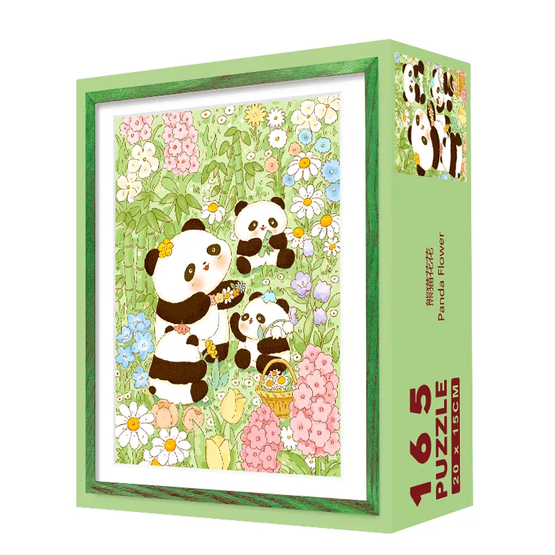 Panda Hua Hua Puzzle Blue Card
