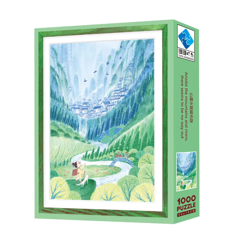 Mountain after mountain, water