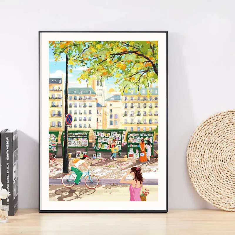 Summer Book Stalls Puzzle Blue