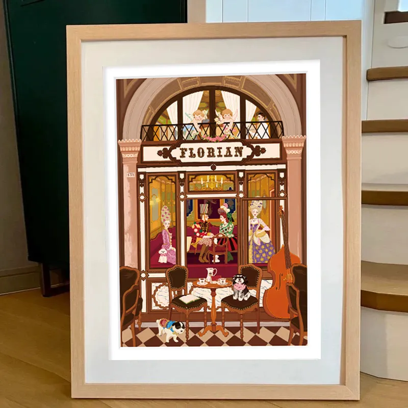 Florian Coffee Shop Puzzle Blu